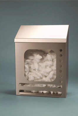 Stainless steel dispenser for unicaps (article number H-0002)