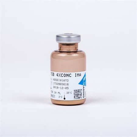 TSB, 4x Concentrated InstaMediA, Powder for 10 ml, Vial 20 ml, grey se